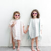 Bondi Organic Cotton Kids Poncho, Seaside Blue - Cover-Ups - 3
