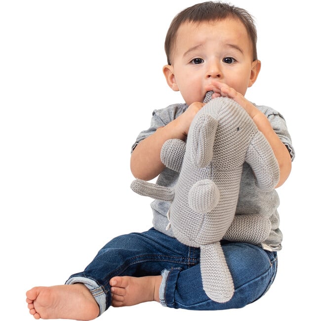 Organic Cotton Classic Knit Elephant - Plush - 3