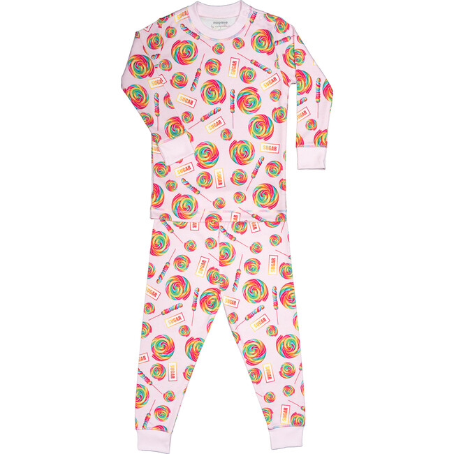 x robynblair Long Sleeve Two Piece Lollipops PJs, Pink