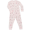 Two Piece Marshmallow PJs, Pink - Pajamas - 1 - thumbnail