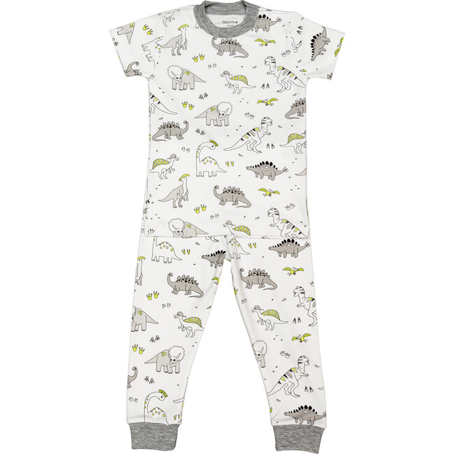 Two Piece Dinos Pajamas, Multi - Pajamas - 1