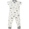 Two Piece Dinos Pajamas, Multi - Pajamas - 1 - thumbnail