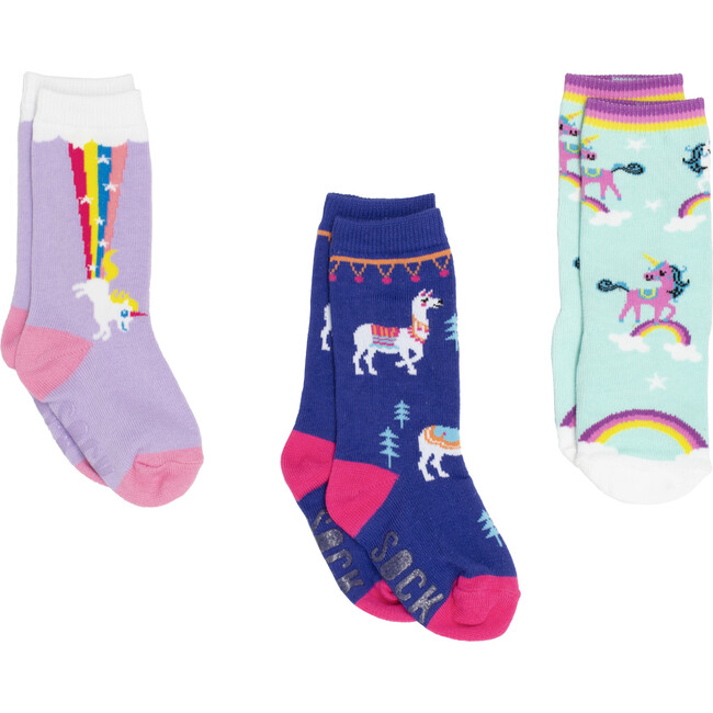 Toddler Knee Bundle - Llamas, Dreams, & Rainbows - Socks - 1
