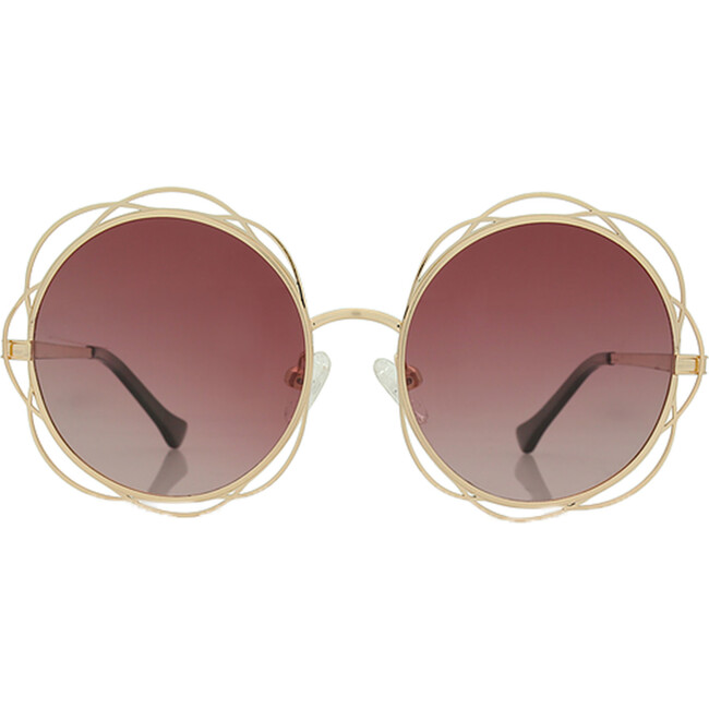 Sienna, Shiny Gold - Sunglasses - 1
