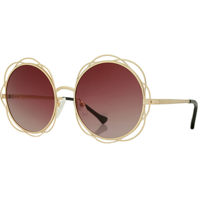 Sienna, Shiny Gold - Sunglasses - 2