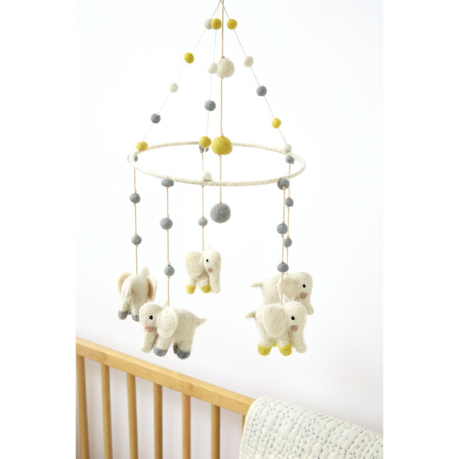 Elephant Parade Mobile, Yellow/Tan - Mobiles - 4