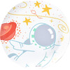 Set of 4 Melamine Plates, Outer Space - Tabletop - 3
