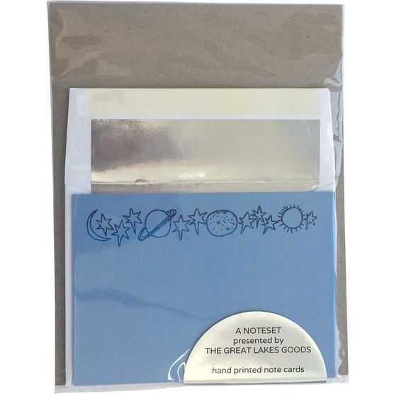 Set of 6 Space Notecards - Paper Goods - 1