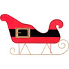 Indoor/Outdoor Santa Belt Sleigh - Outdoor Decor - 1 - thumbnail