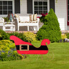 Indoor/Outdoor Santa Belt Sleigh - Outdoor Decor - 3