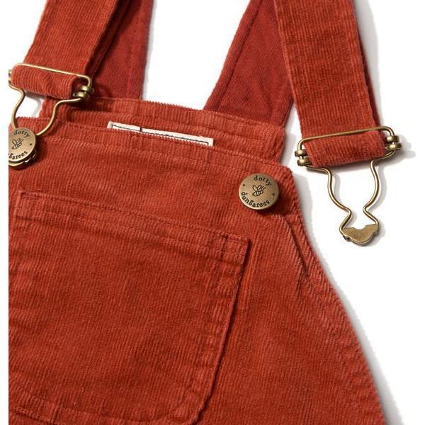Corduroy Overalls, Brick Red - Overalls - 2