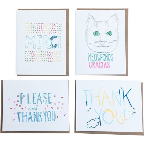 Set of 8 Thank You Notes - Paper Goods - 1