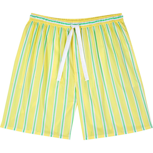 Men's Andy Cohen Stripe Sleep Shorts, Yellow
