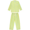 Men's Andy Cohen Stripe Long Sleeve PJ Pant Set, Yellow - Pajamas - 1 - thumbnail