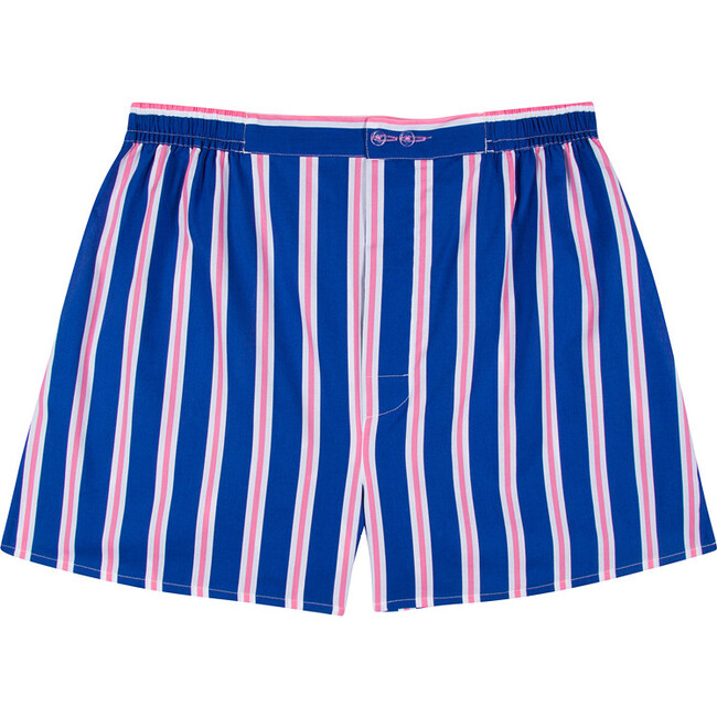 Men's Andy Cohen Stripe Boxer Shorts, Blue