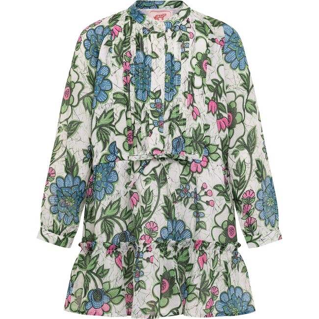 Bazaar Dress, Freyja Flower White - Dresses - 1