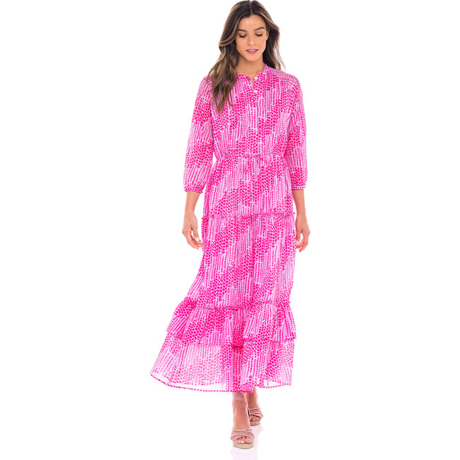 Women's Bazaar Dress, Maidengrass Vivid Pinks - Dresses - 1