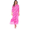 Women's Bazaar Dress, Maidengrass Vivid Pinks - Dresses - 1 - thumbnail