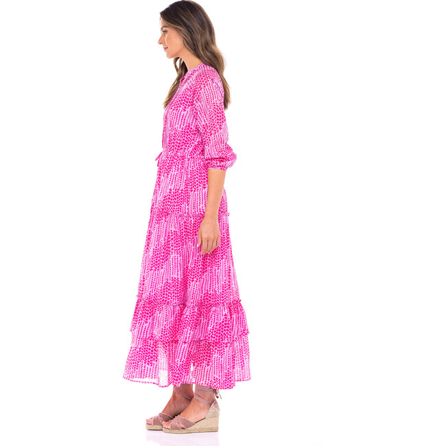 Women's Bazaar Dress, Maidengrass Vivid Pinks - Dresses - 3