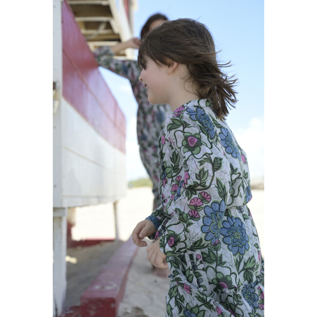 Bazaar Dress, Freyja Flower White - Dresses - 2