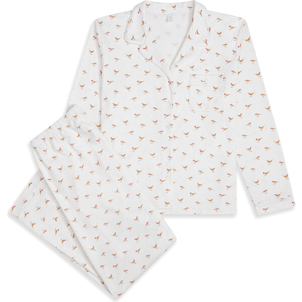 Adult Robin Pyjama, Cream - Marie-Chantal Pajamas & Robes | Maisonette