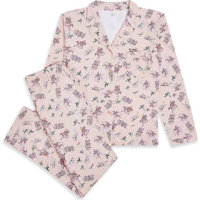 Adult Cowboy Pyjama, Pink - Pajamas - 1