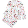 Adult Christmas Print Pyjama, Burgundy - Pajamas - 1 - thumbnail