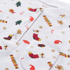 Christmas Print Pyjama, Burgundy - Pajamas - 2
