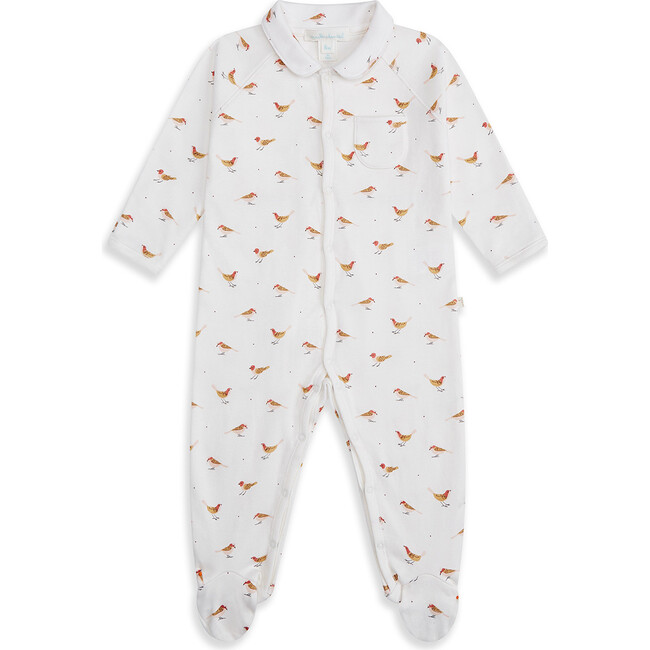 Robin Sleepsuit with Mittens, Cream