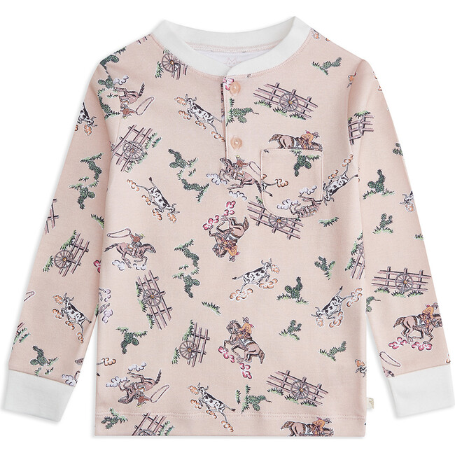 Cowboy Pyjama, Pink - Pajamas - 4