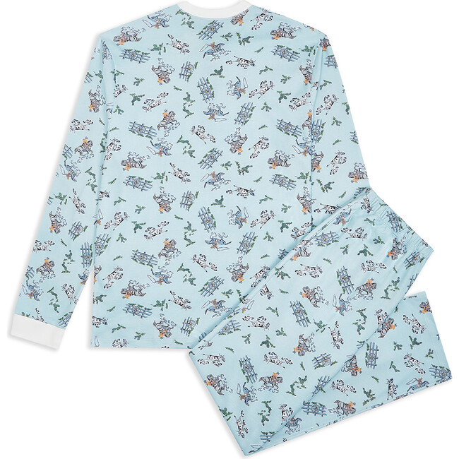 Adult Cowboy Pyjama, Blue - Pajamas - 3
