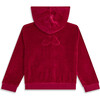 Velour Angel Wing Hooded Sweatshirt, Burgundy - Sweatshirts - 3