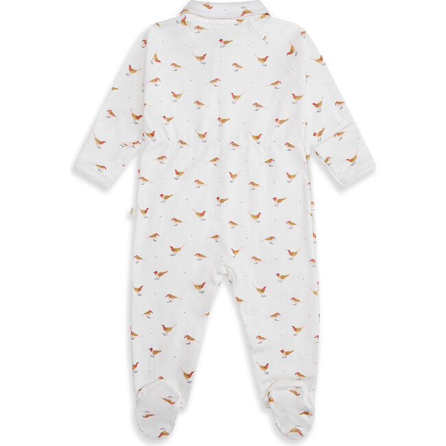 Robin Sleepsuit with Mittens, Cream - Onesies - 3
