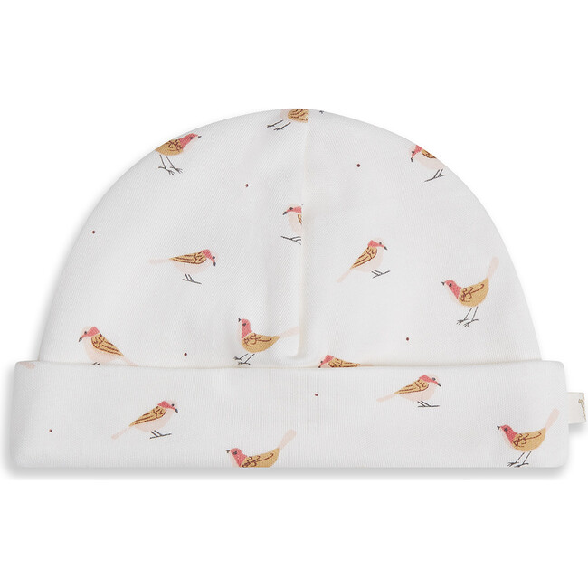 Robin Hat and Bib Set, Cream - Hats - 3