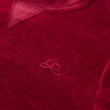 Velour Angel Wing Sweatshirt, Burgundy - Sweatshirts - 4