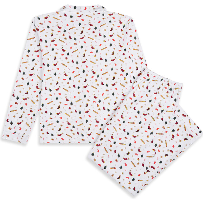 Adult Christmas Print Pyjama, Burgundy - Pajamas - 5