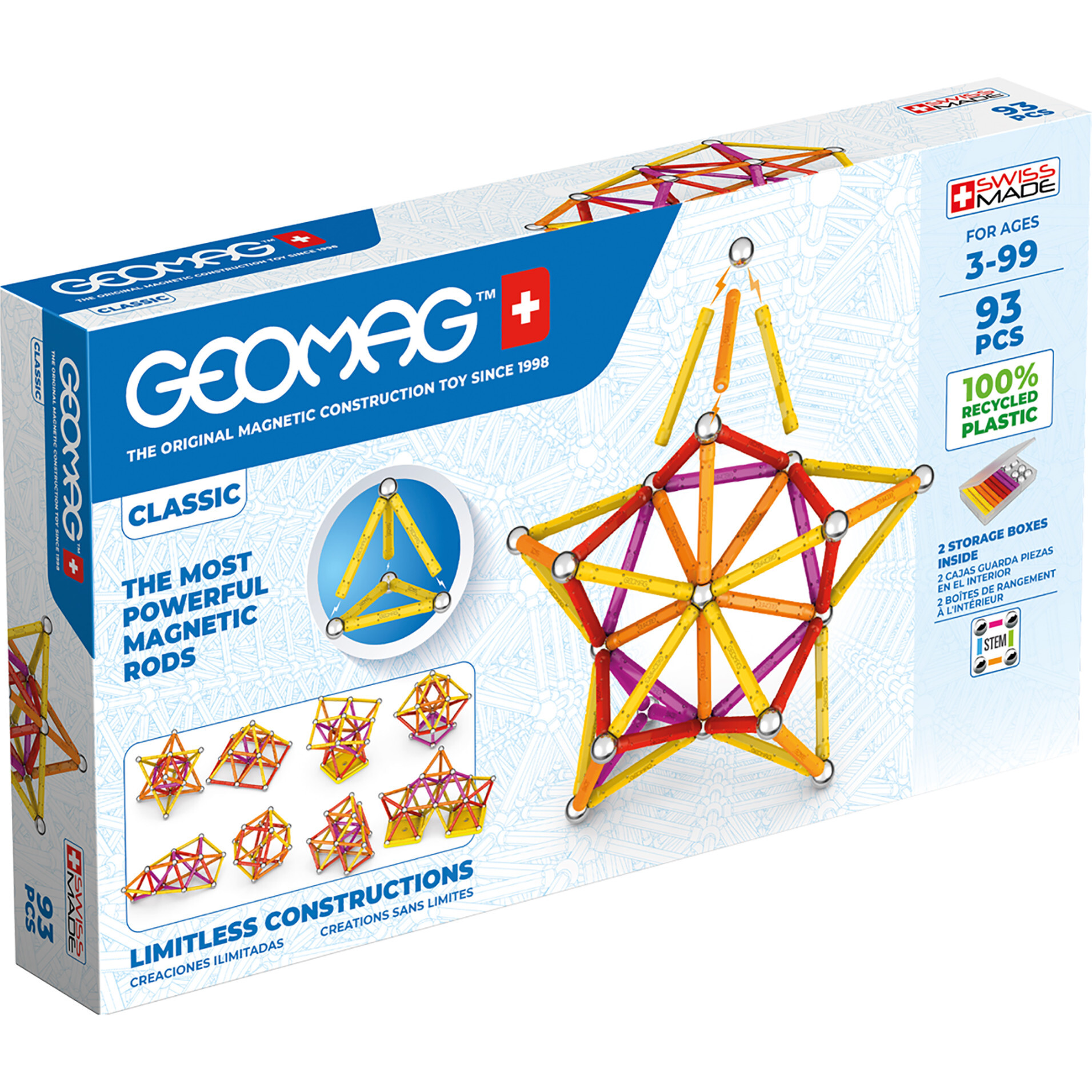 Color Recycled, 93 Pieces - STEM Toys - 1