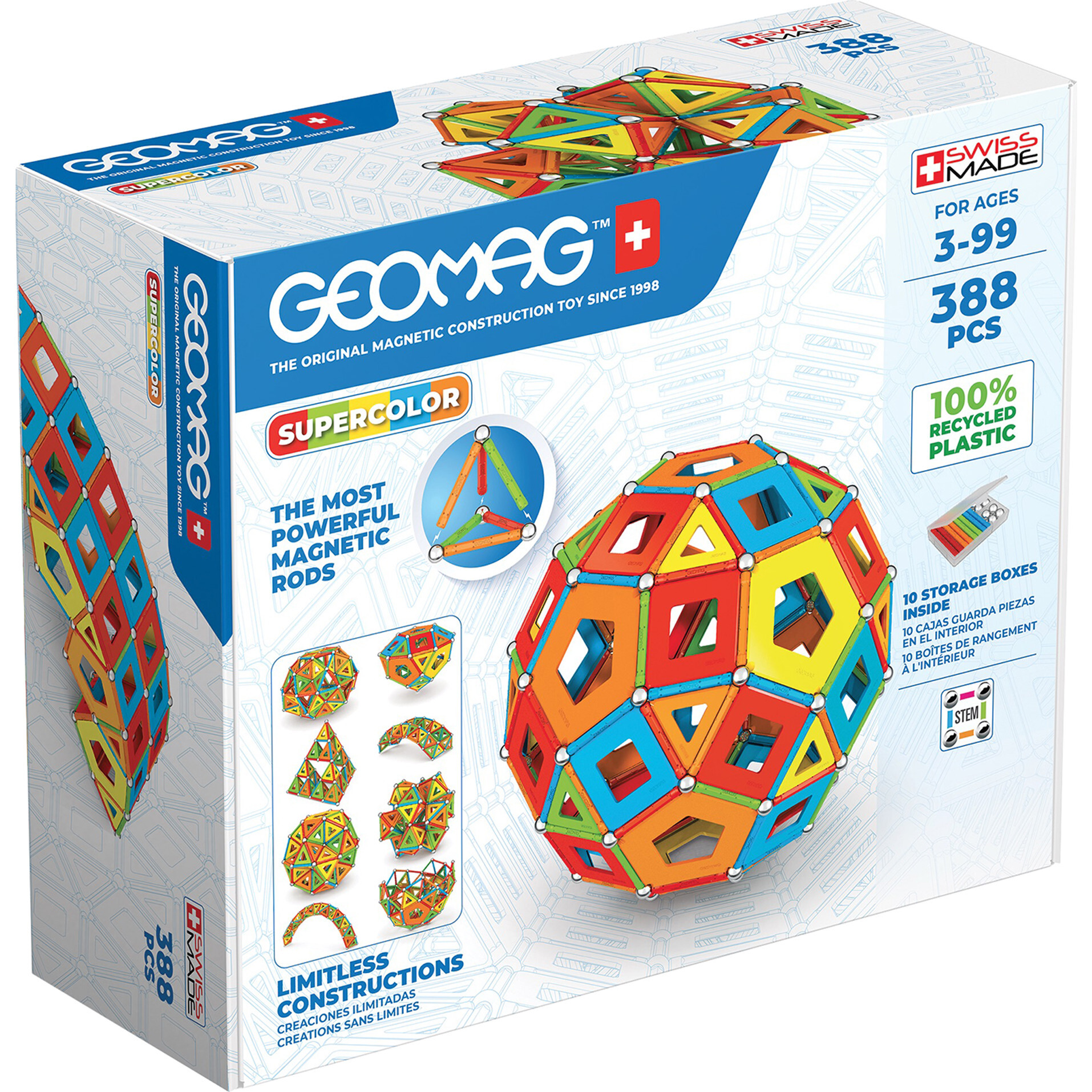 Supercolor Recycled, 388 Pieces - STEM Toys - 1