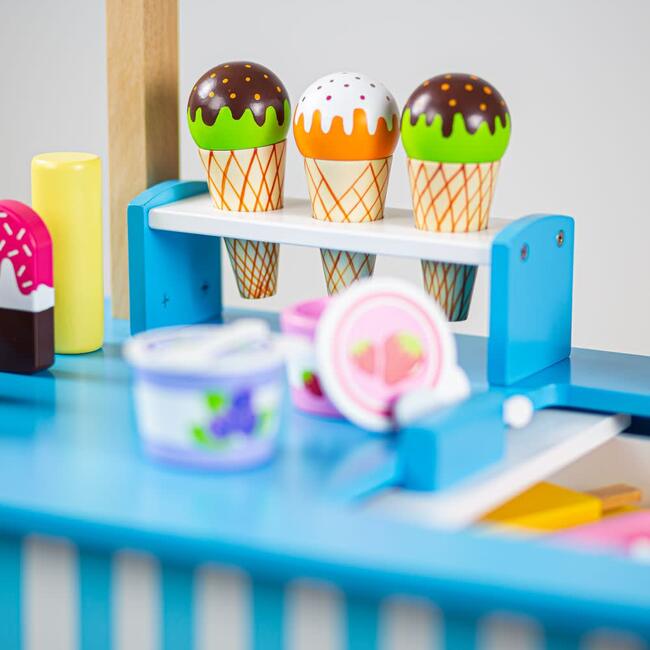 Wooden Ice Cream Cart - Play Food - 4