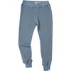 Luc Waffle Pant, Dusty Blue - Sweatpants - 1 - thumbnail
