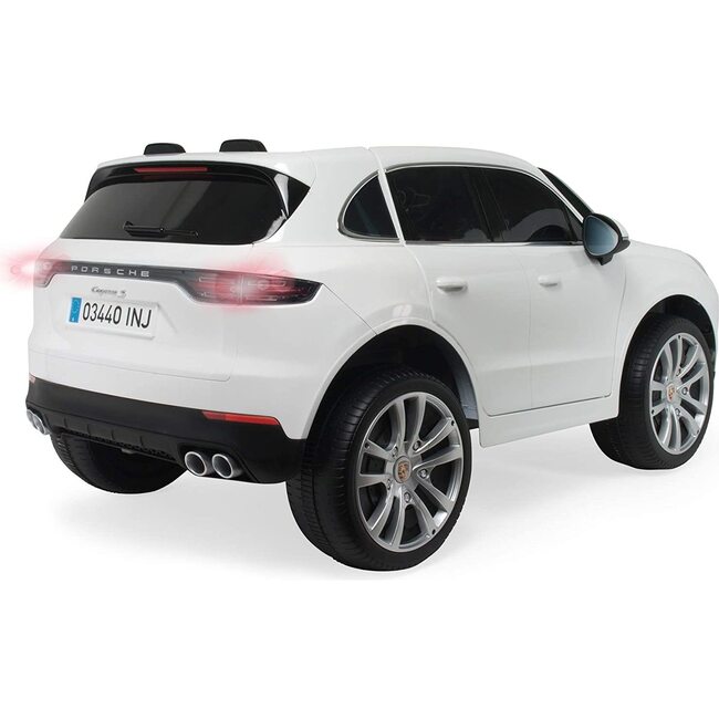 Porsche Cayenne S 12V R/C, White - Ride-On - 2
