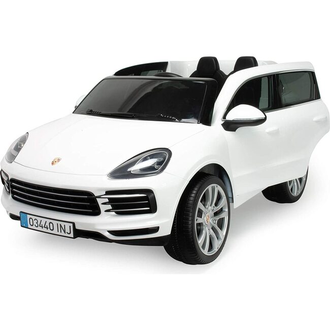 Porsche Cayenne S 12V R/C, White - Ride-On - 3