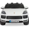 Porsche Cayenne S 12V R/C, White - Ride-On - 5 - thumbnail