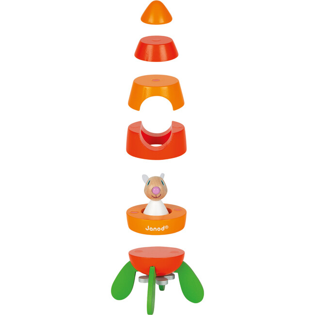 Magnetic Carrot Rocket - Stackers - 3