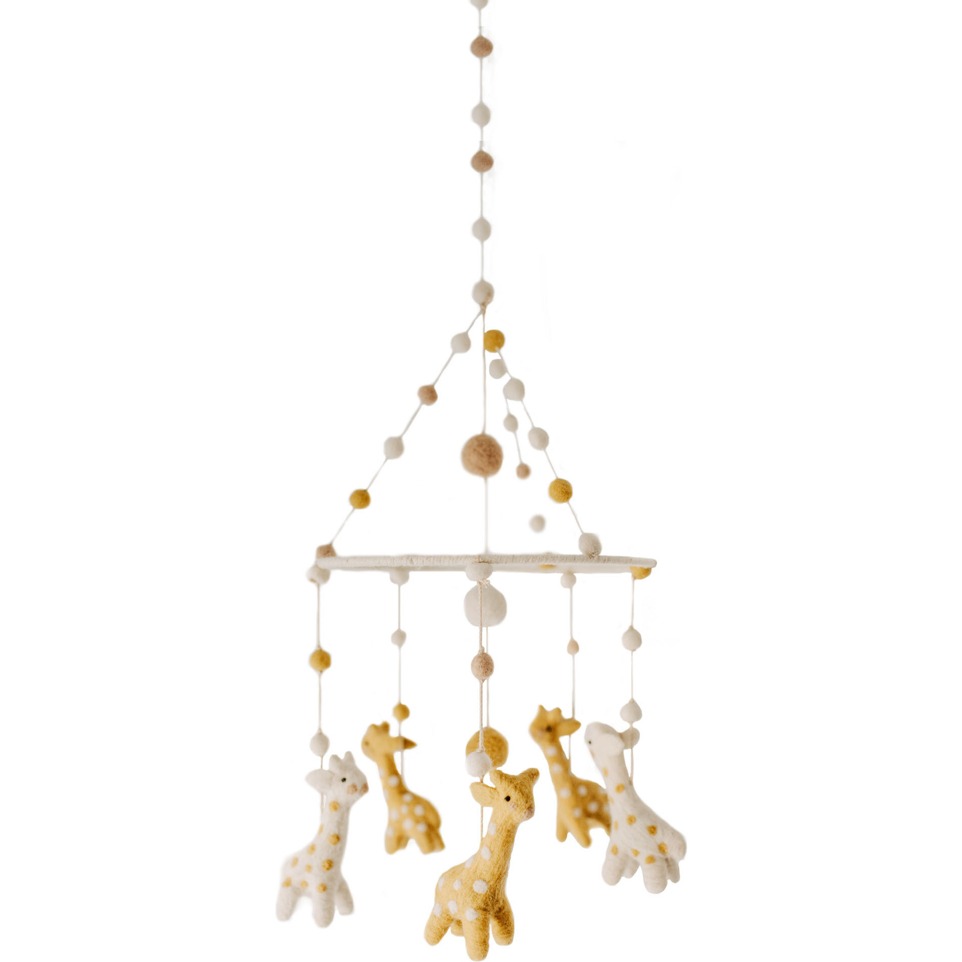 Follow Me Giraffe Mobile, Yellow/Tan - Mobiles - 1