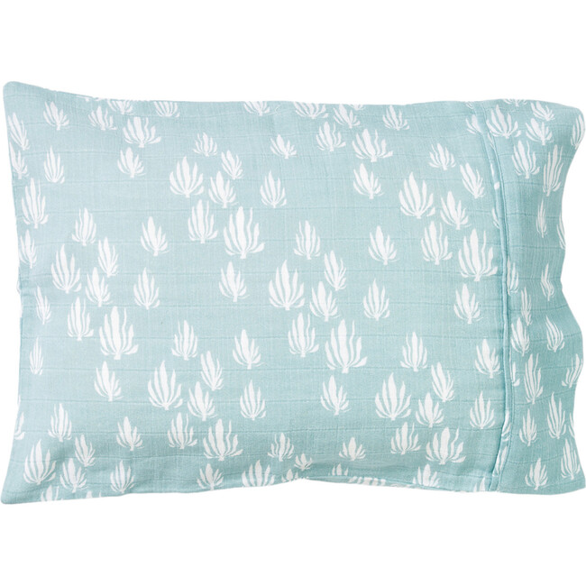 Inverse Seaweed Toddler Pillowcase, Bay Blue