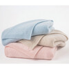 Tucked Stitch Cashmere Blanket, Pink - Blankets - 2