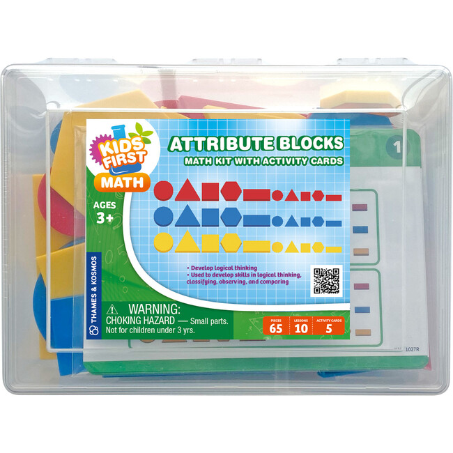 Attribute Blocks Math Kid with Activity Cards