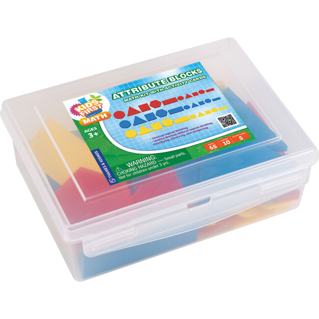Attribute Blocks Math Kid with Activity Cards - STEM Toys - 3
