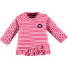 Stripe Lion Tee, Magenta - Tees - 1 - thumbnail